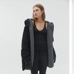 BDG Carmella Reversible hooded teddy jacket